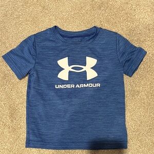 Under Armour Kids Heathered Blue Tee